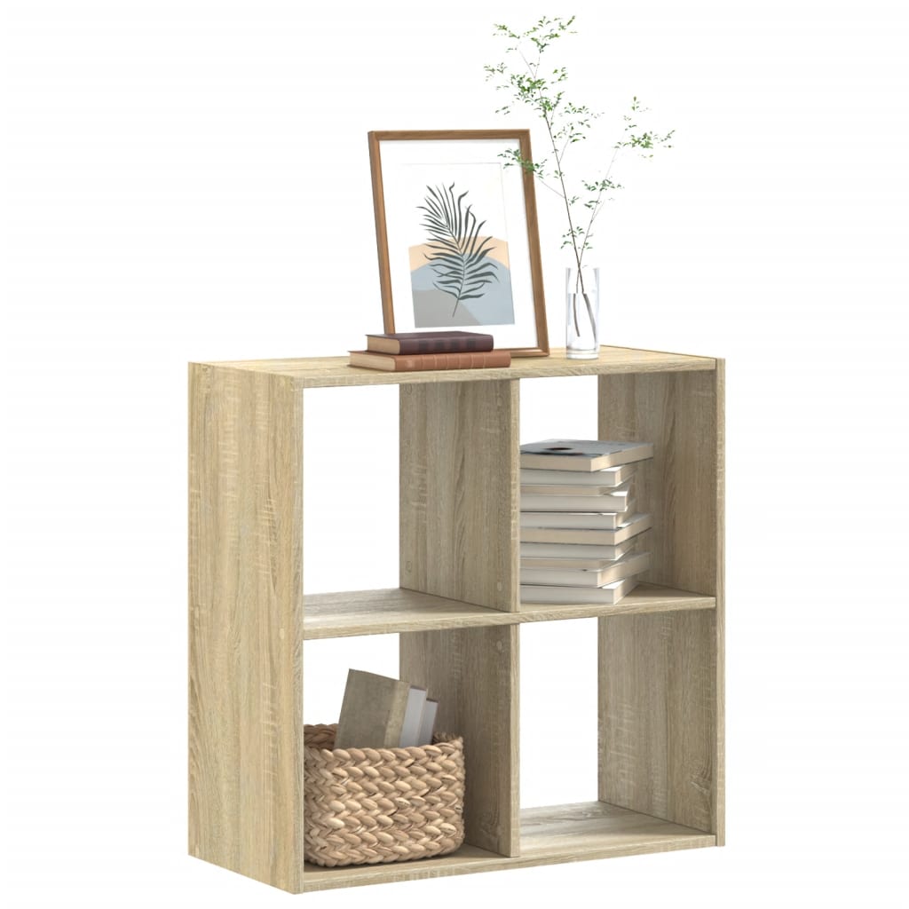 vidaXL Bibliotecă, stejar sonoma, 68,5x32x68,5 cm, lemn prelucrat vidaXL Bibliotecă, stejar sonoma, 68,5x32x68,5 cm, lemn prelucrat