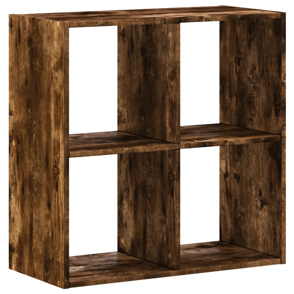 vidaXL Bibliotecă, stejar afumat, 68,5x32x68,5 cm, lemn compozit vidaXL Bibliotecă, stejar afumat, 68,5x32x68,5 cm, lemn compozit
