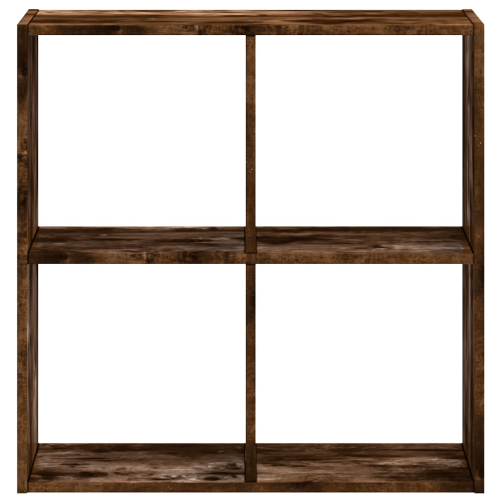 vidaXL Bibliotecă, stejar afumat, 68,5x32x68,5 cm, lemn compozit vidaXL Bibliotecă, stejar afumat, 68,5x32x68,5 cm, lemn compozit