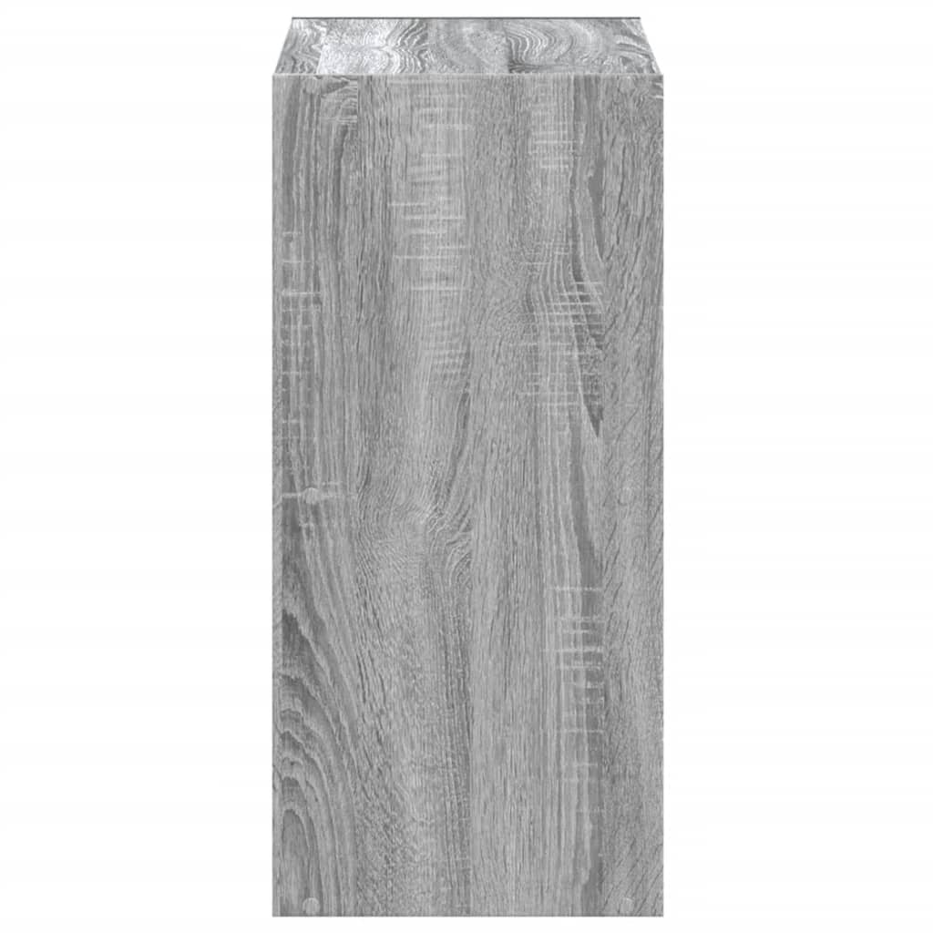 vidaXL Bibliotecă, gri sonoma, 68,5x32x68,5 cm, lemn prelucrat