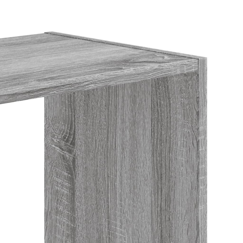 vidaXL Bibliotecă, gri sonoma, 68,5x32x68,5 cm, lemn prelucrat