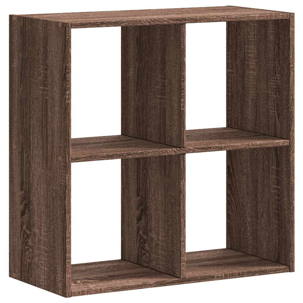 vidaXL Bibliotecă, stejar maro, 68,5x32x68,5 cm, lemn prelucrat vidaXL Bibliotecă, stejar maro, 68,5x32x68,5 cm, lemn prelucrat