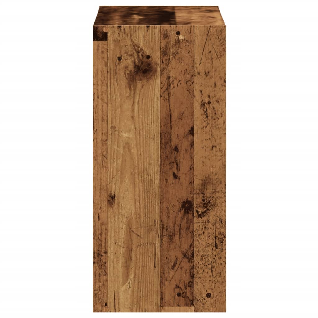 vidaXL Bibliotecă, lemn vechi, 68,5x32x68,5 cm, lemn prelucrat vidaXL Bibliotecă, lemn vechi, 68,5x32x68,5 cm, lemn prelucrat