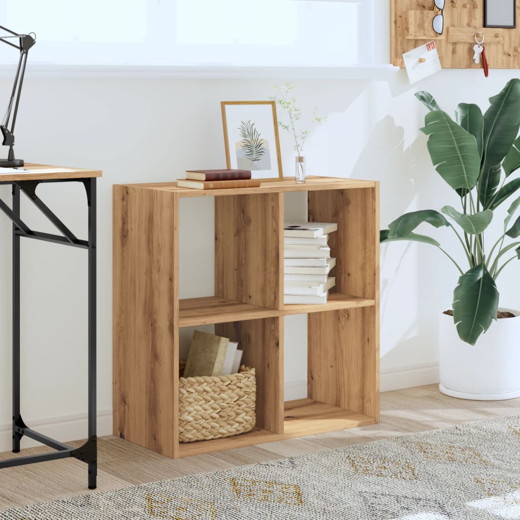 vidaXL Bibliotecă, stejar artizanal, 68,5x32x68,5 cm, lemn prelucrat vidaXL Bibliotecă, stejar artizanal, 68,5x32x68,5 cm, lemn prelucrat