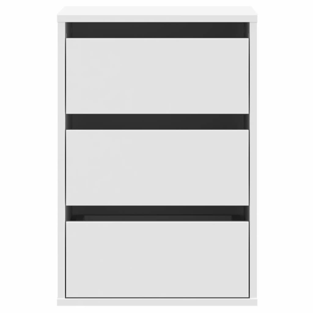 vidaXL Dulap colț cu sertare alb 40x41x58 cm lemn prelucrat