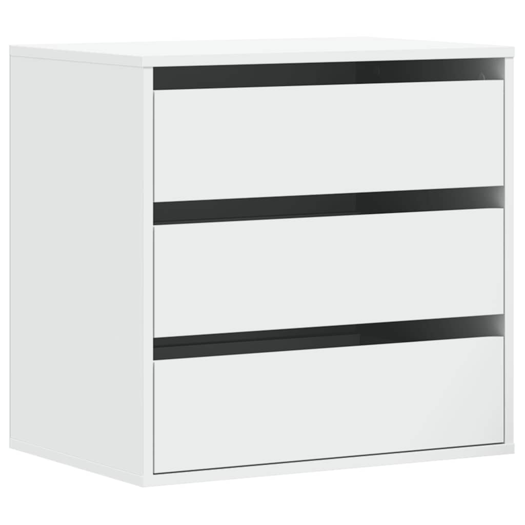 vidaXL Dulap colț cu sertare alb 60x41x58 cm lemn prelucrat vidaXL Dulap colț cu sertare alb 60x41x58 cm lemn prelucrat