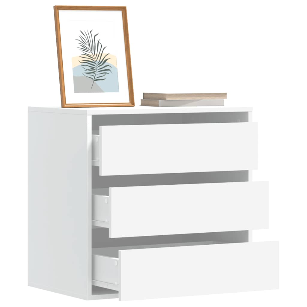 vidaXL Dulap colț cu sertare alb 60x41x58 cm lemn prelucrat vidaXL Dulap colț cu sertare alb 60x41x58 cm lemn prelucrat