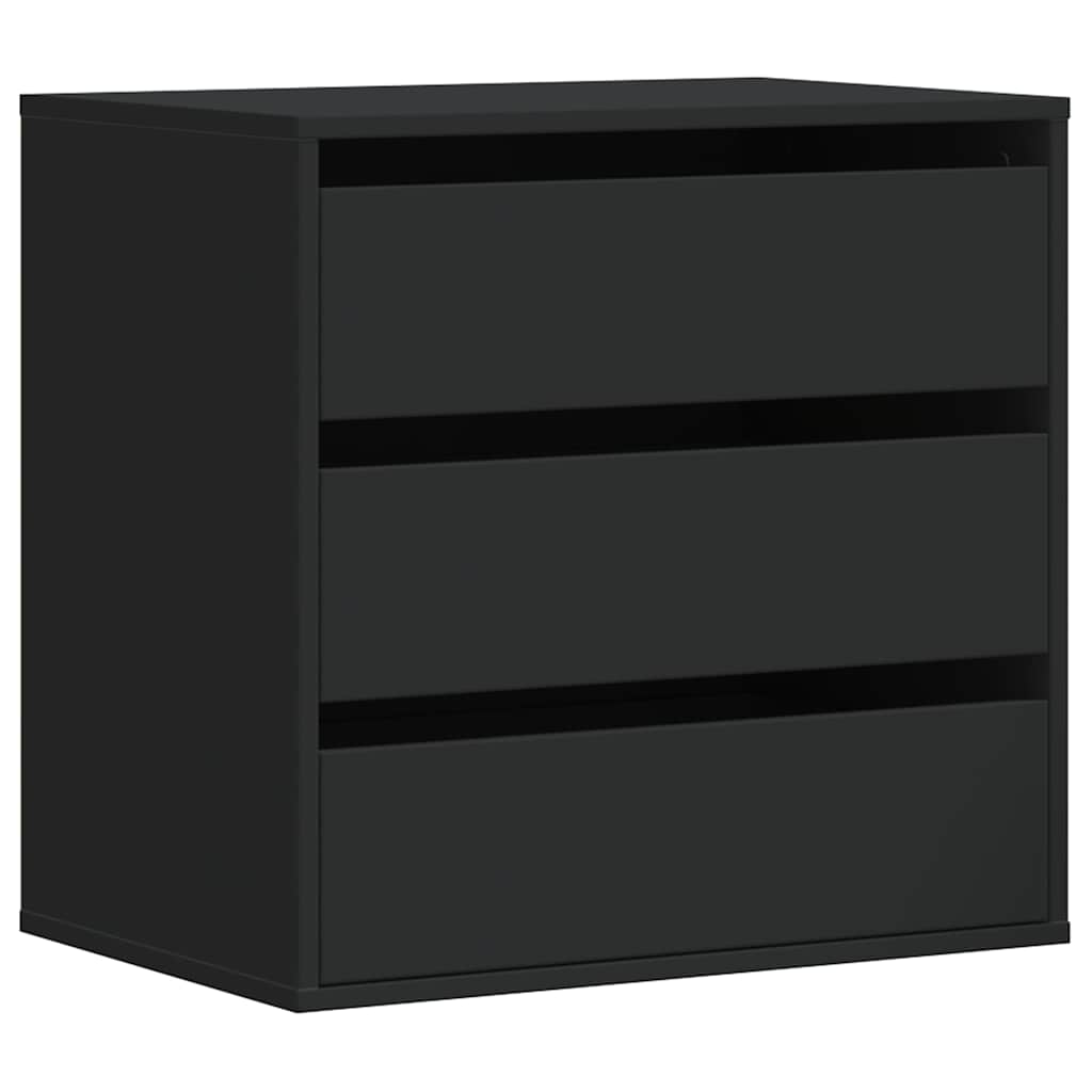 vidaXL Dulap colț cu sertare negru 60x41x58 cm lemn prelucrat vidaXL Dulap colț cu sertare negru 60x41x58 cm lemn prelucrat