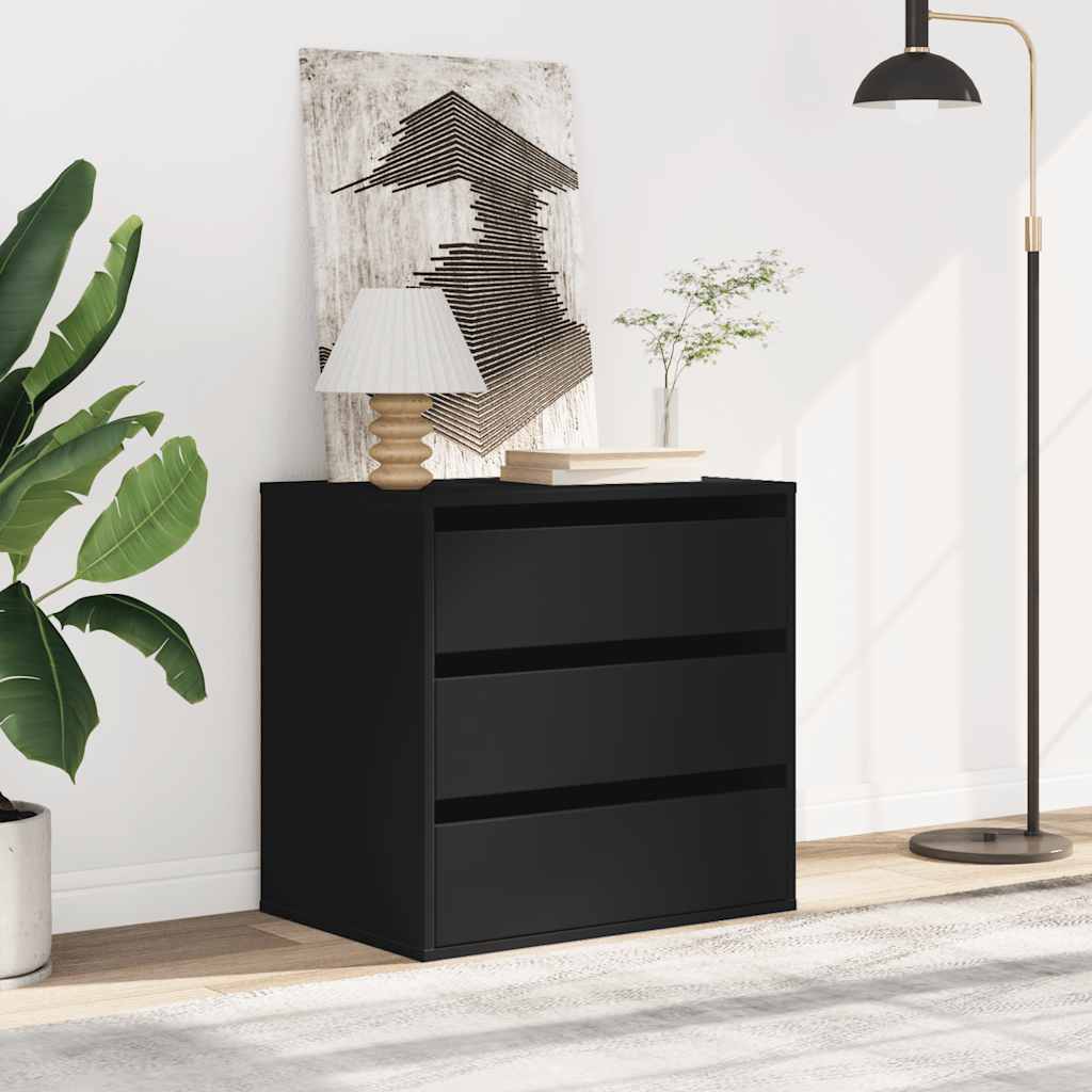 vidaXL Dulap colț cu sertare negru 60x41x58 cm lemn prelucrat vidaXL Dulap colț cu sertare negru 60x41x58 cm lemn prelucrat