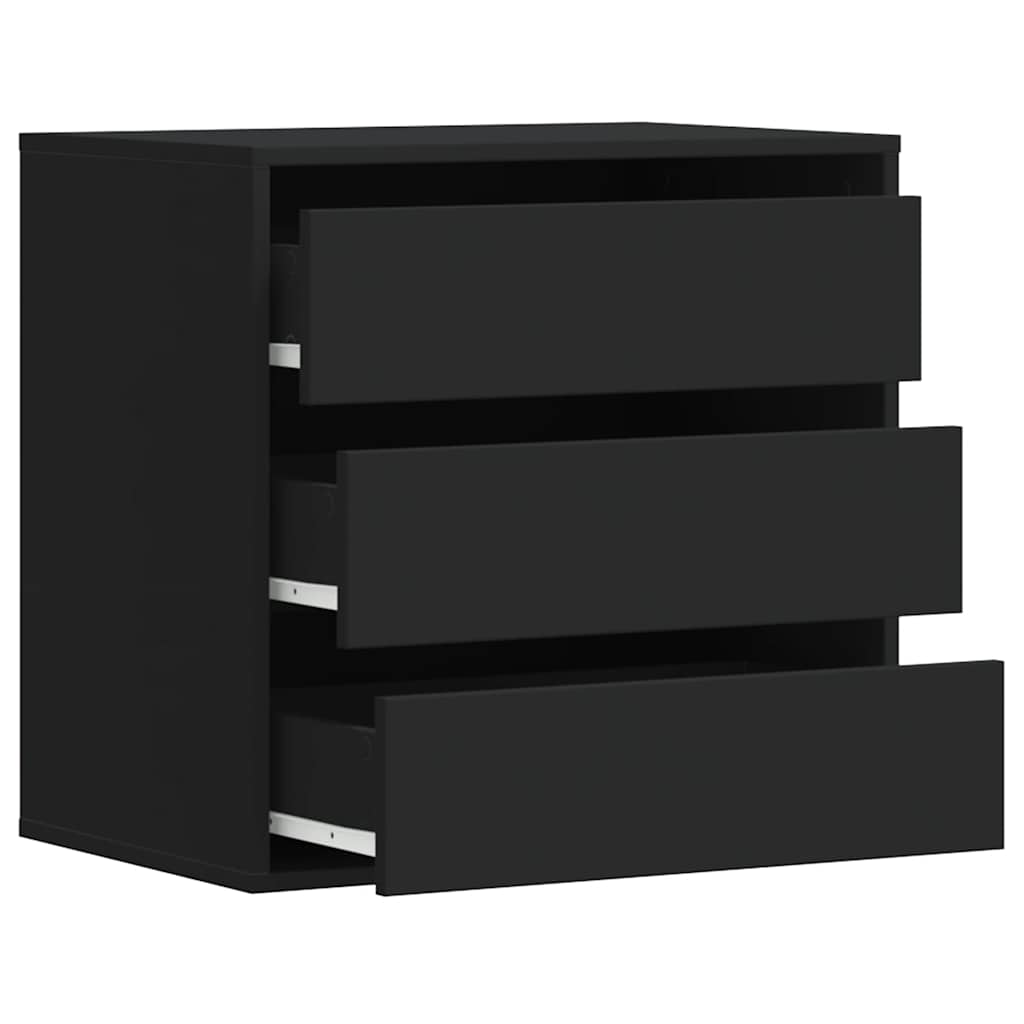 vidaXL Dulap colț cu sertare negru 60x41x58 cm lemn prelucrat vidaXL Dulap colț cu sertare negru 60x41x58 cm lemn prelucrat