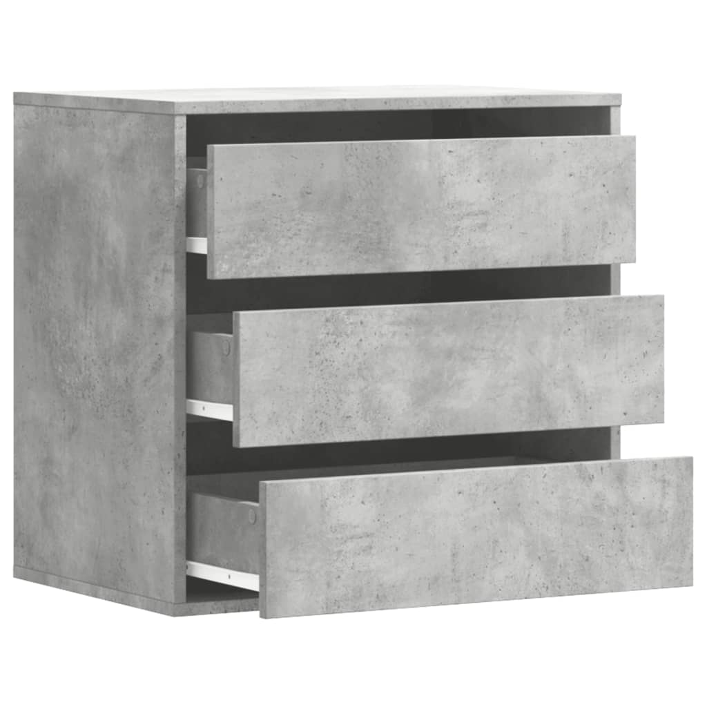 vidaXL Dulap colț cu sertare gri beton 60x41x58 cm lemn prelucrat vidaXL Dulap colț cu sertare gri beton 60x41x58 cm lemn prelucrat