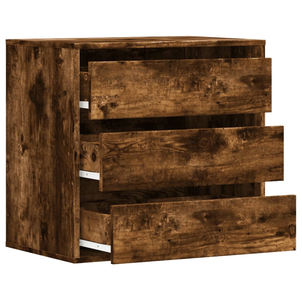 vidaXL Dulap colț cu sertare stejar fumuriu 60x41x58 cm lemn prelucrat vidaXL Dulap colț cu sertare stejar fumuriu 60x41x58 cm lemn prelucrat