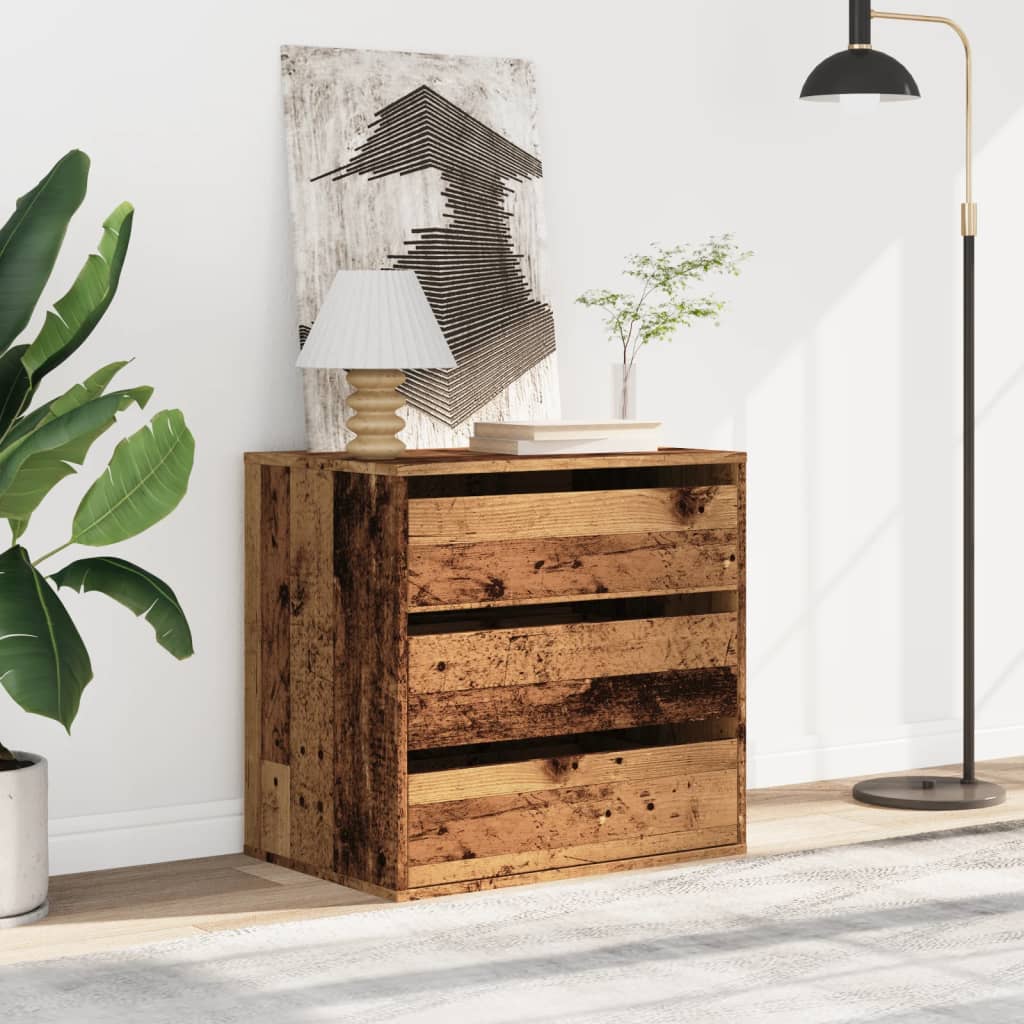 vidaXL Dulap colț cu sertare lemn vechi 60x41x58 cm lemn prelucrat vidaXL Dulap colț cu sertare lemn vechi 60x41x58 cm lemn prelucrat