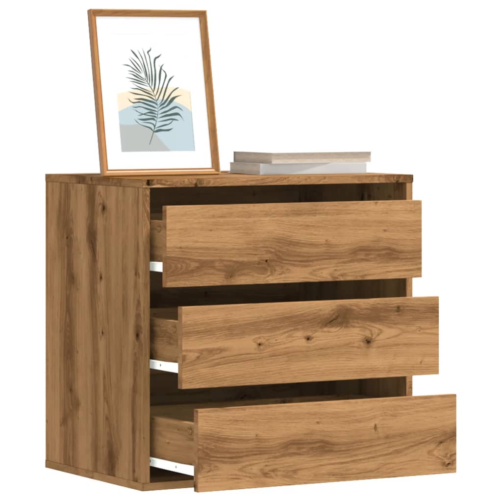 vidaXL Dulap colț sertare stejar artizanal 60x41x58 cm lemn prelucrat vidaXL Dulap colț sertare stejar artizanal 60x41x58 cm lemn prelucrat
