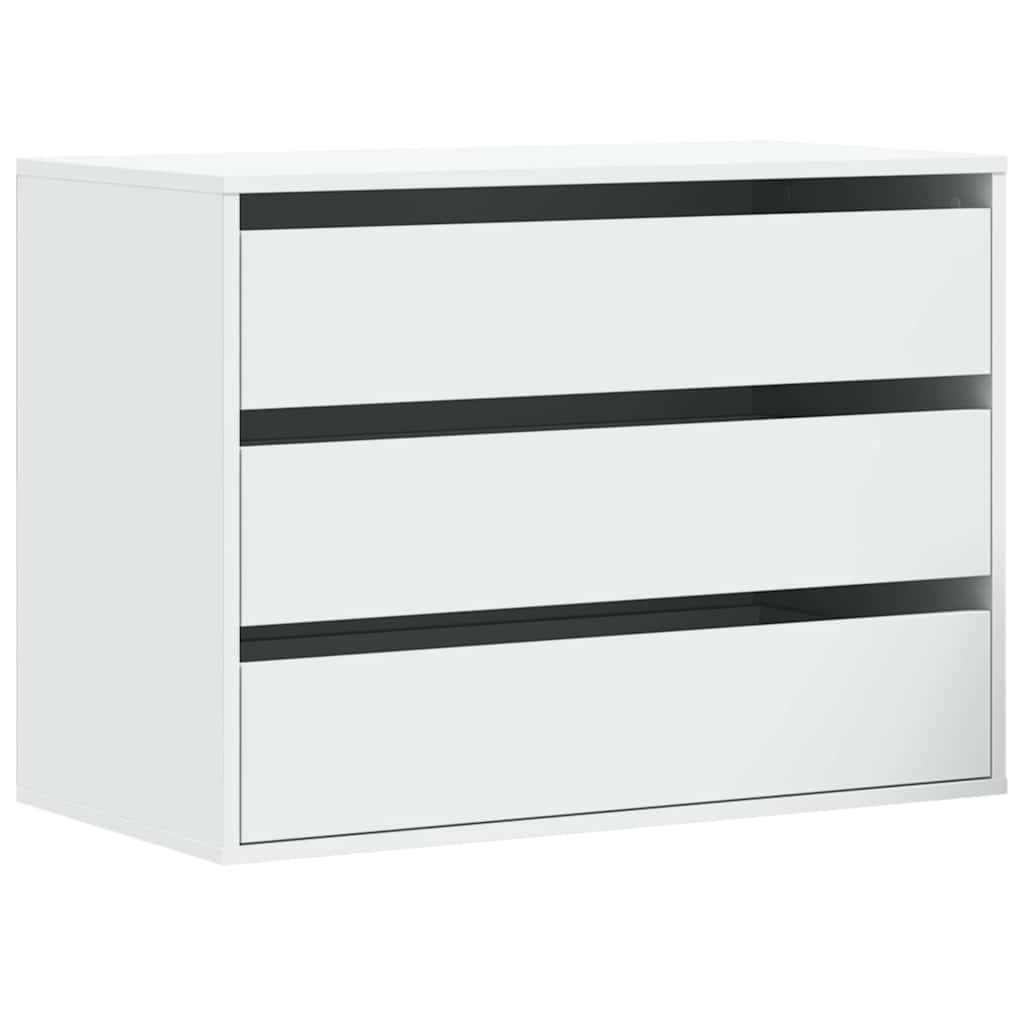 vidaXL Dulap colț cu sertare alb 80x41x58 cm lemn prelucrat vidaXL Dulap colț cu sertare alb 80x41x58 cm lemn prelucrat