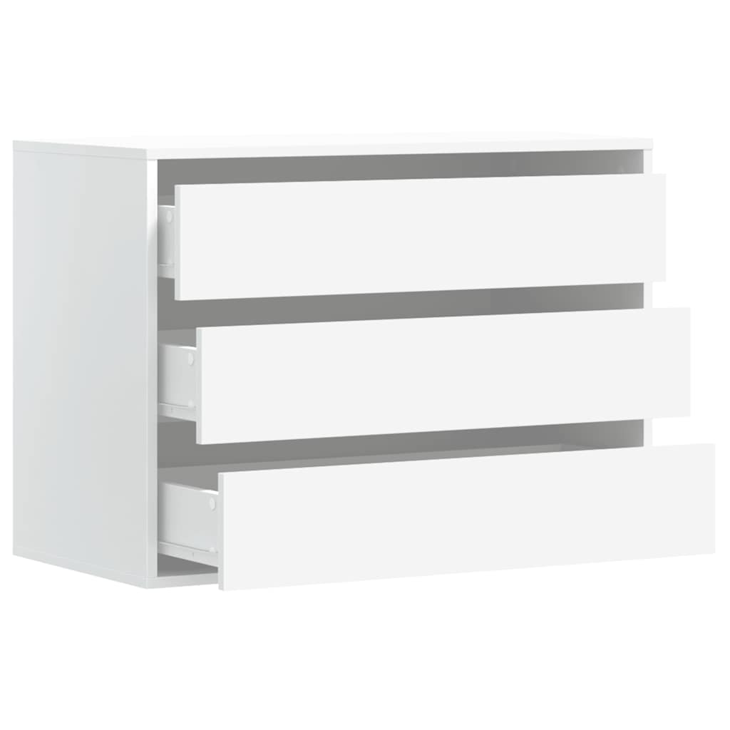 vidaXL Dulap colț cu sertare alb 80x41x58 cm lemn prelucrat vidaXL Dulap colț cu sertare alb 80x41x58 cm lemn prelucrat