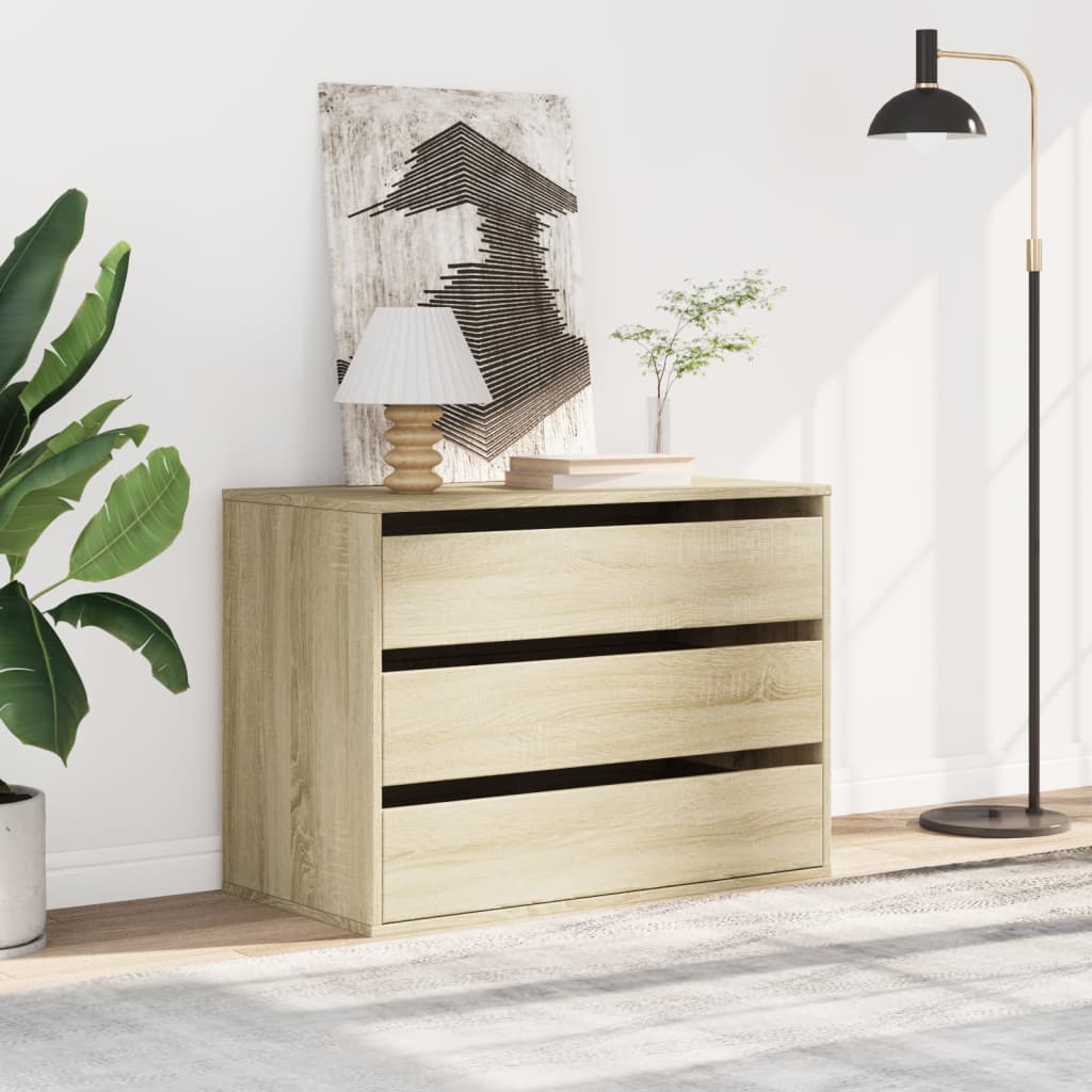 vidaXL Dulap colț cu sertare stejar sonoma 80x41x58 cm lemn prelucrat vidaXL Dulap colț cu sertare stejar sonoma 80x41x58 cm lemn prelucrat