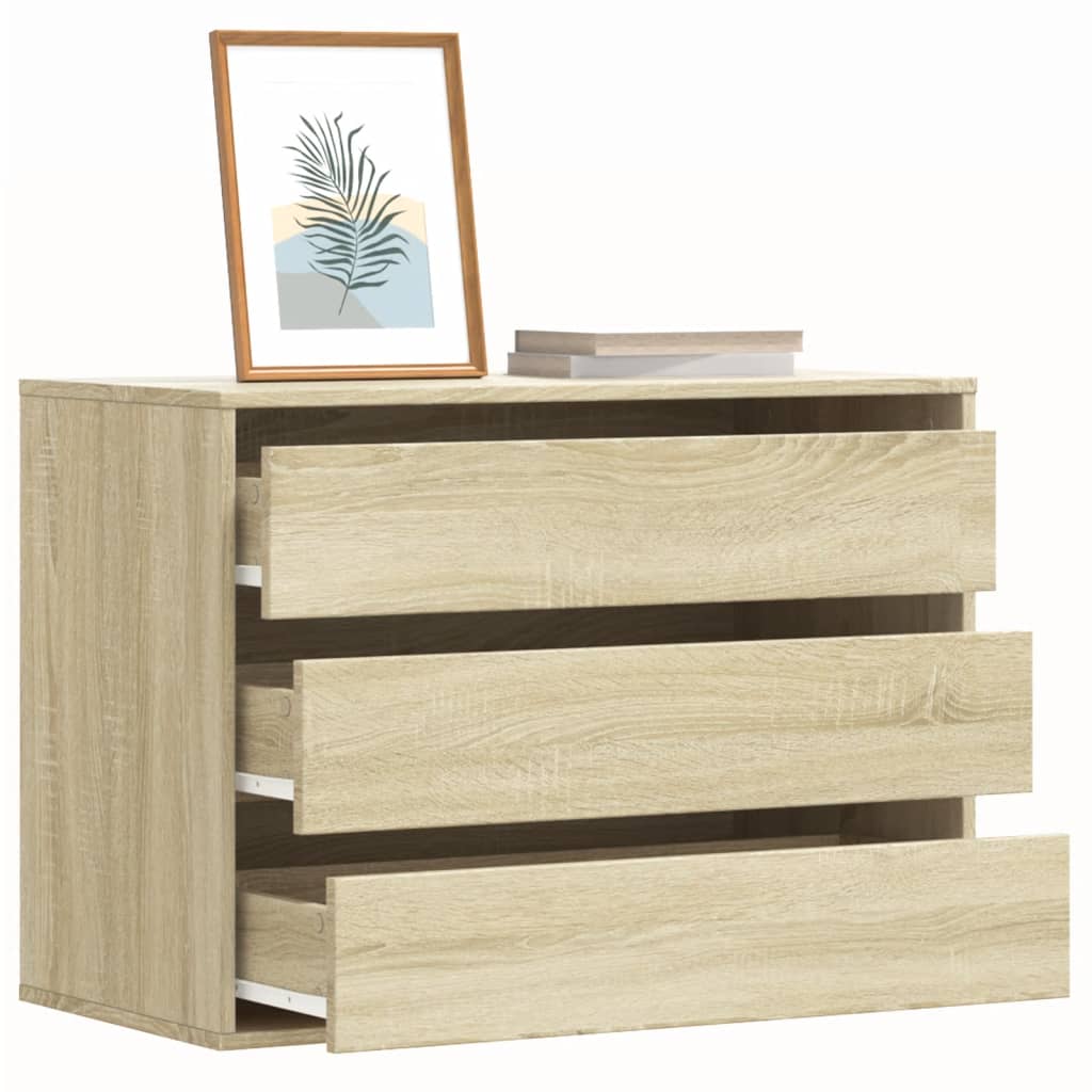 vidaXL Dulap colț cu sertare stejar sonoma 80x41x58 cm lemn prelucrat vidaXL Dulap colț cu sertare stejar sonoma 80x41x58 cm lemn prelucrat