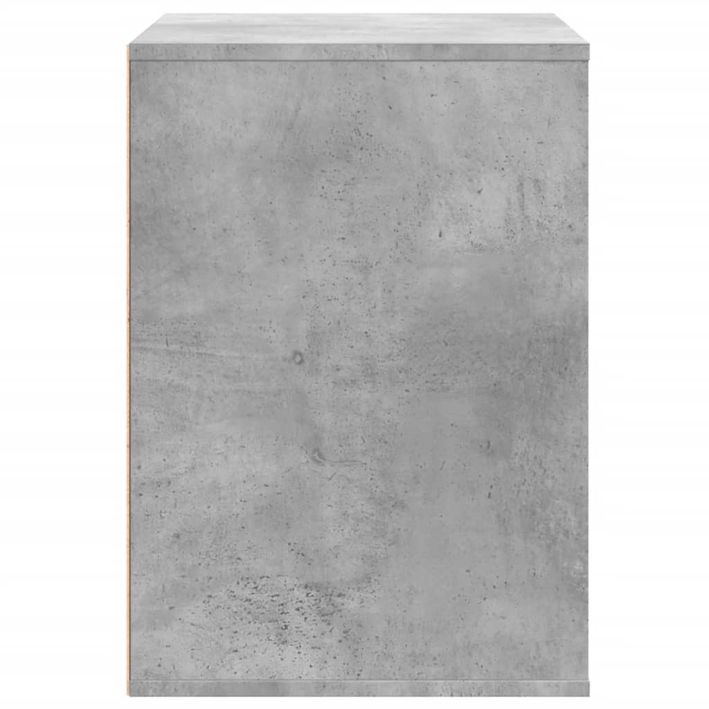 vidaXL Dulap colț cu sertare gri beton 80x41x58 cm lemn prelucrat vidaXL Dulap colț cu sertare gri beton 80x41x58 cm lemn prelucrat
