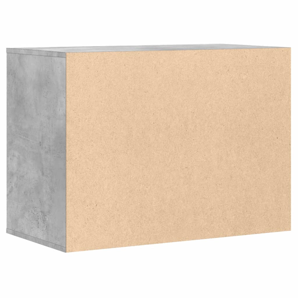 vidaXL Dulap colț cu sertare gri beton 80x41x58 cm lemn prelucrat vidaXL Dulap colț cu sertare gri beton 80x41x58 cm lemn prelucrat