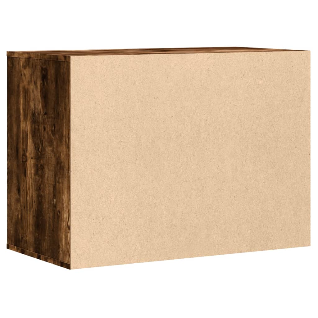 vidaXL Dulap colț cu sertare stejar fumuriu 80x41x58 cm lemn prelucrat vidaXL Dulap colț cu sertare stejar fumuriu 80x41x58 cm lemn prelucrat