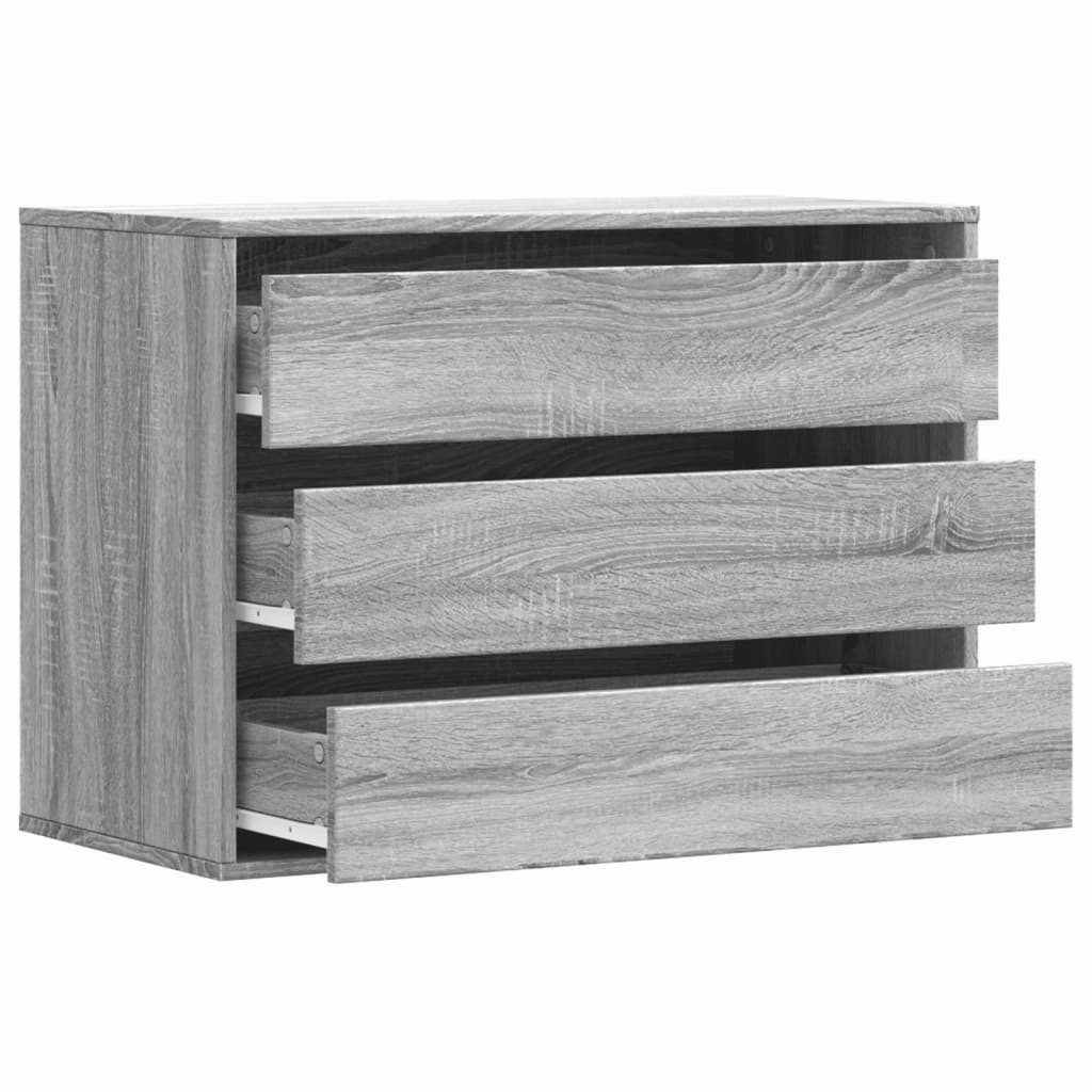 vidaXL Dulap colț cu sertare sonoma gri 80x41x58 cm lemn prelucrat vidaXL Dulap colț cu sertare sonoma gri 80x41x58 cm lemn prelucrat
