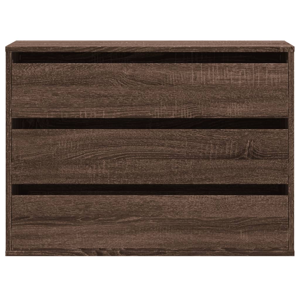 vidaXL Dulap colț cu sertare stejar maro 80x41x58 cm lemn prelucrat
