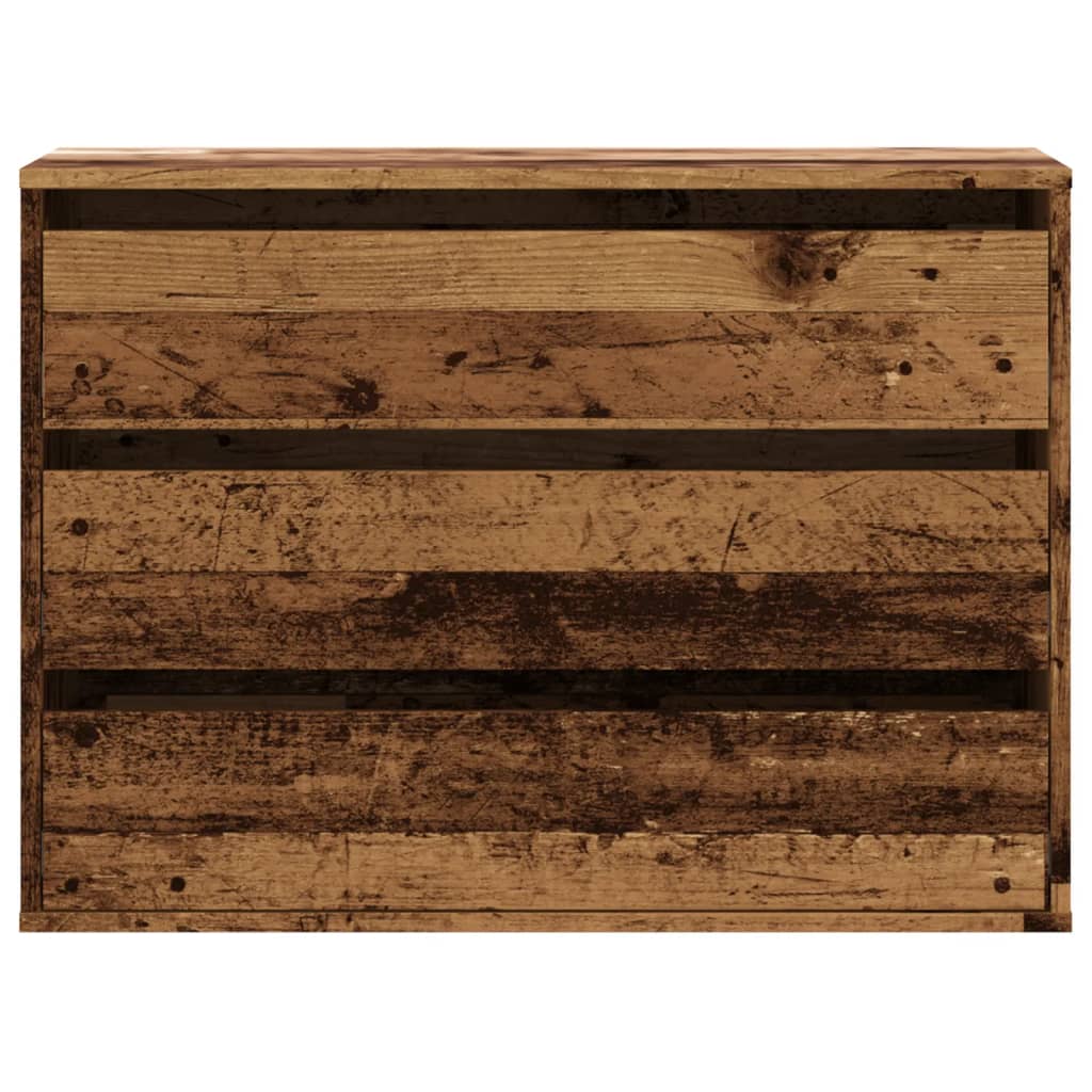 vidaXL Dulap colț cu sertare lemn vechi 80x41x58 cm lemn prelucrat vidaXL Dulap colț cu sertare lemn vechi 80x41x58 cm lemn prelucrat