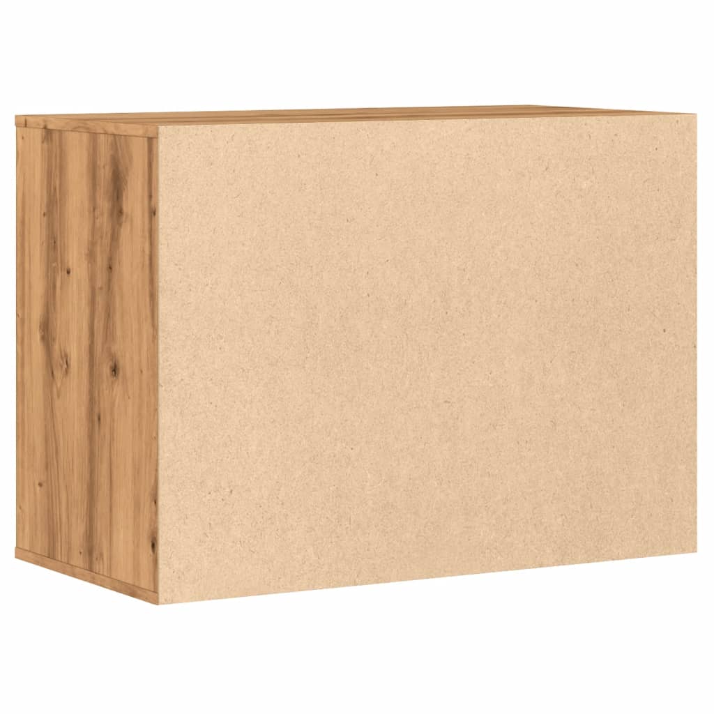vidaXL Dulap colț sertare stejar artizanal 80x41x58 cm lemn prelucrat