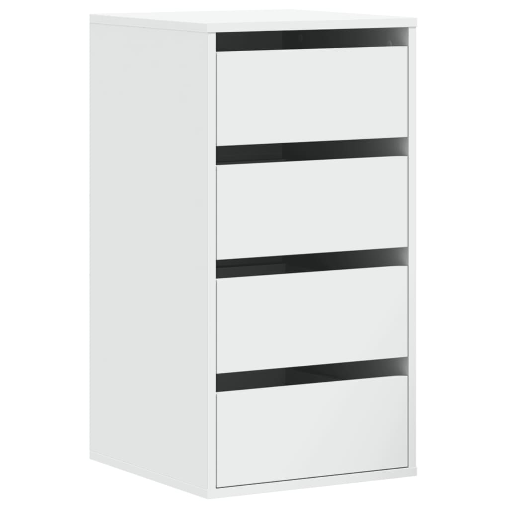 vidaXL Dulap colț cu sertare alb 40x41x76 cm lemn prelucrat vidaXL Dulap colț cu sertare alb 40x41x76 cm lemn prelucrat
