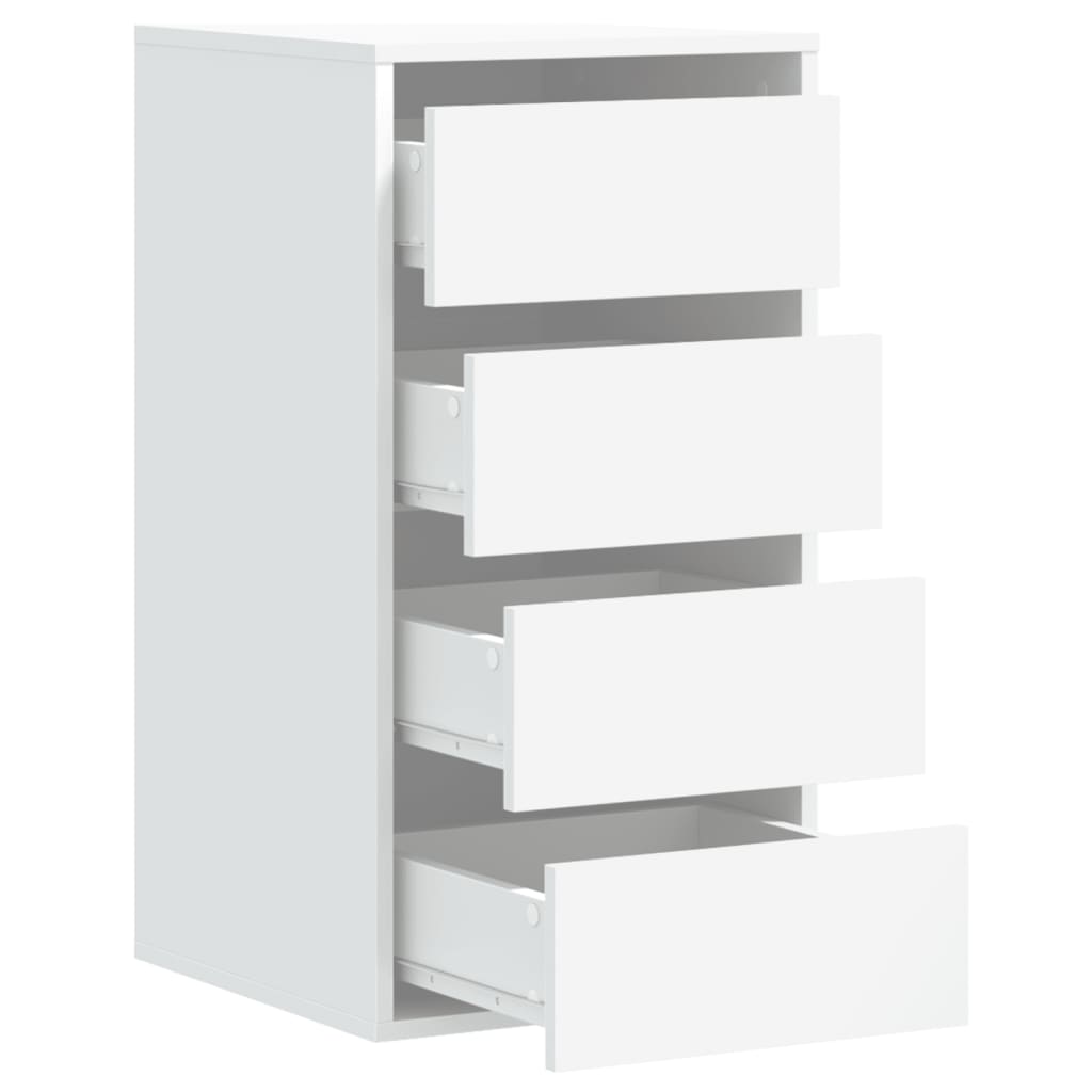 vidaXL Dulap colț cu sertare alb 40x41x76 cm lemn prelucrat vidaXL Dulap colț cu sertare alb 40x41x76 cm lemn prelucrat