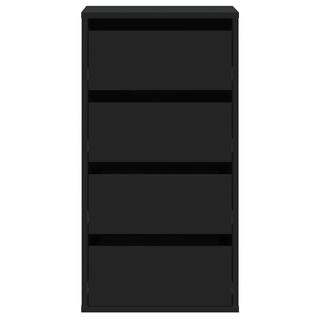 vidaXL Dulap colț cu sertare negru 40x41x76 cm lemn prelucrat vidaXL Dulap colț cu sertare negru 40x41x76 cm lemn prelucrat