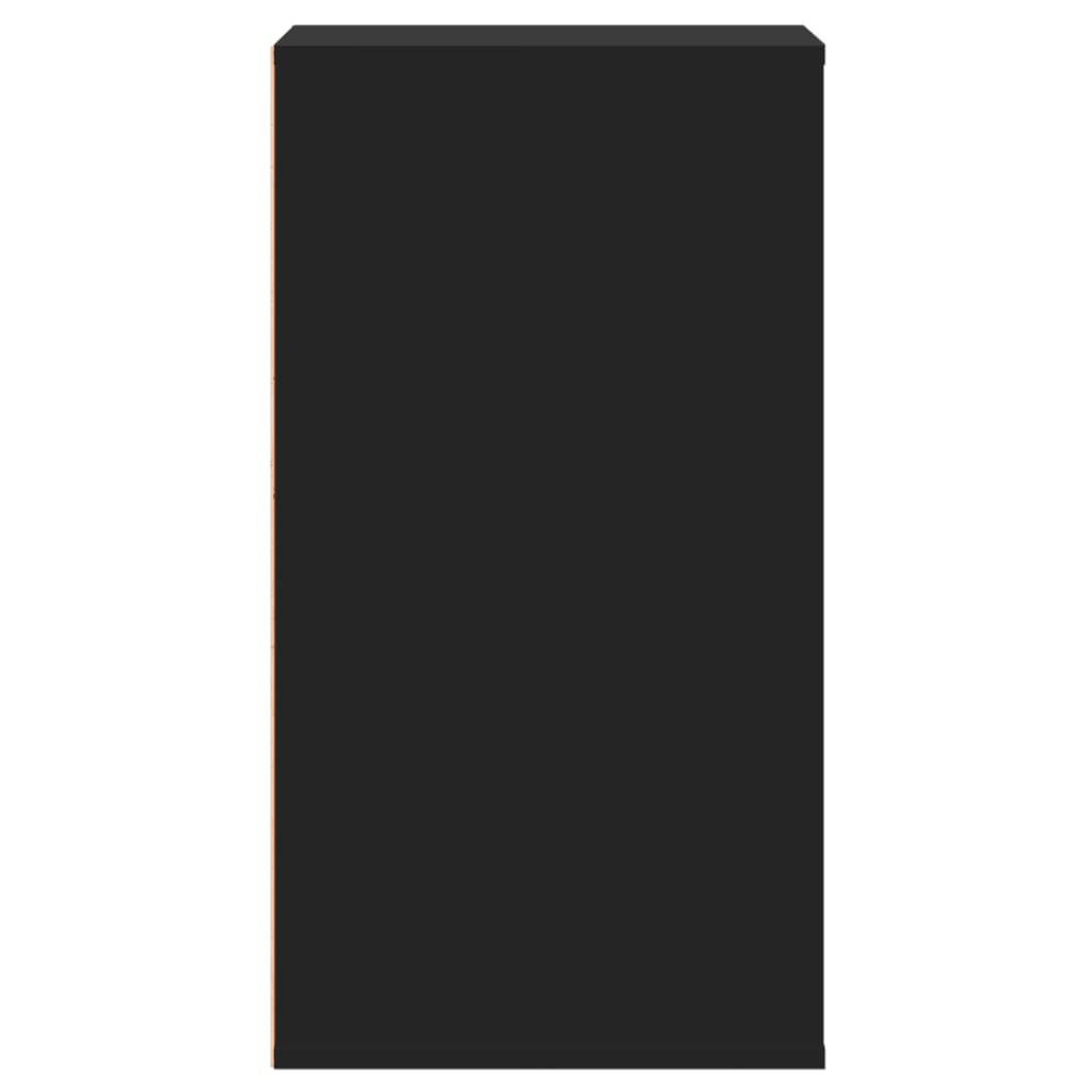 vidaXL Dulap colț cu sertare negru 40x41x76 cm lemn prelucrat vidaXL Dulap colț cu sertare negru 40x41x76 cm lemn prelucrat