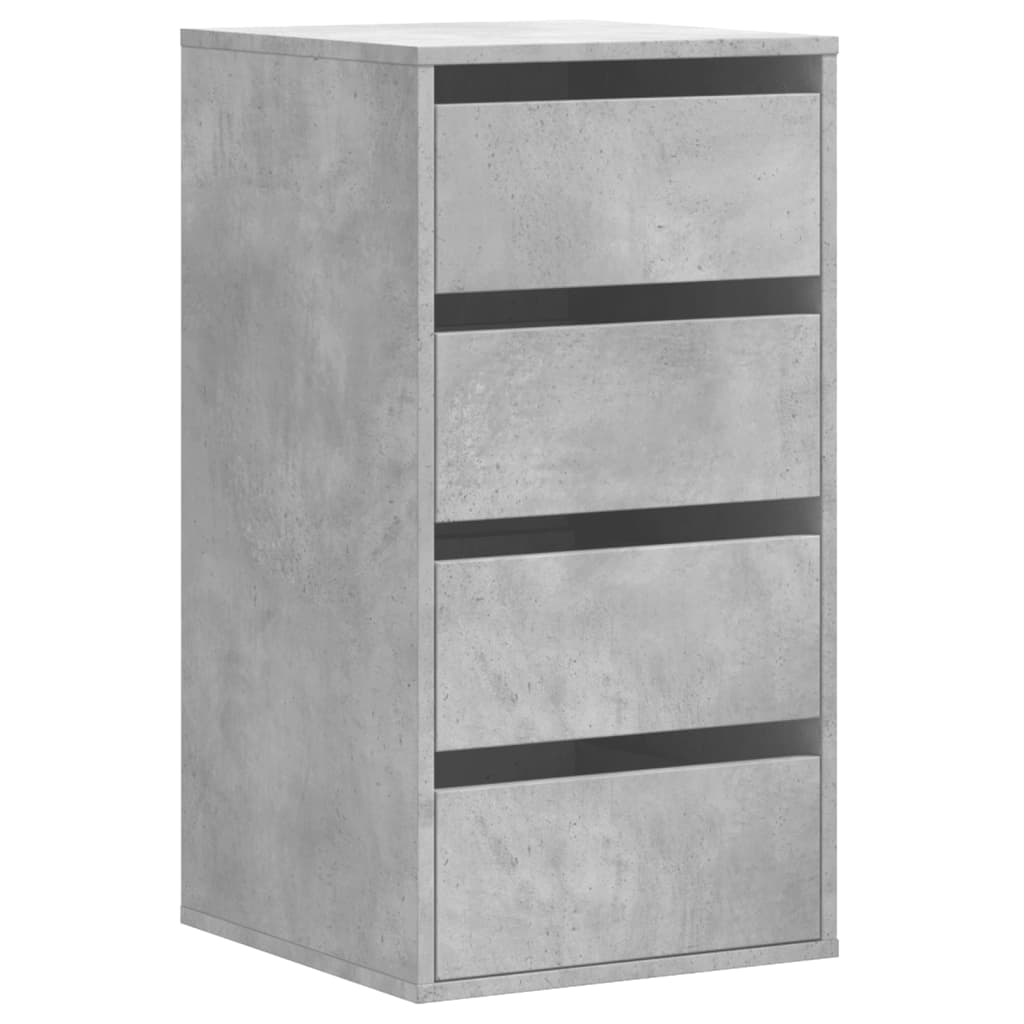 vidaXL Dulap colț cu sertare gri beton 40x41x76 cm lemn prelucrat vidaXL Dulap colț cu sertare gri beton 40x41x76 cm lemn prelucrat