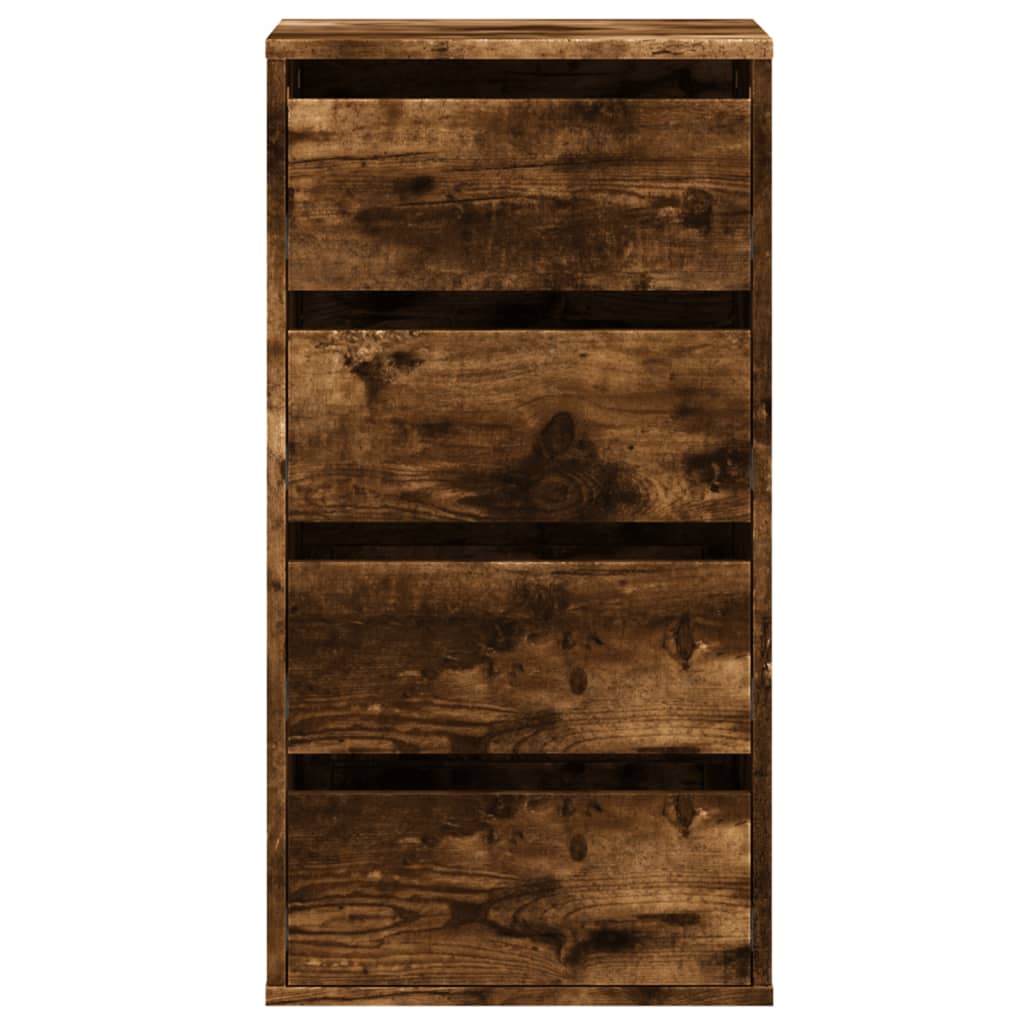 vidaXL Dulap colț cu sertare stejar fumuriu 40x41x76 cm lemn prelucrat vidaXL Dulap colț cu sertare stejar fumuriu 40x41x76 cm lemn prelucrat