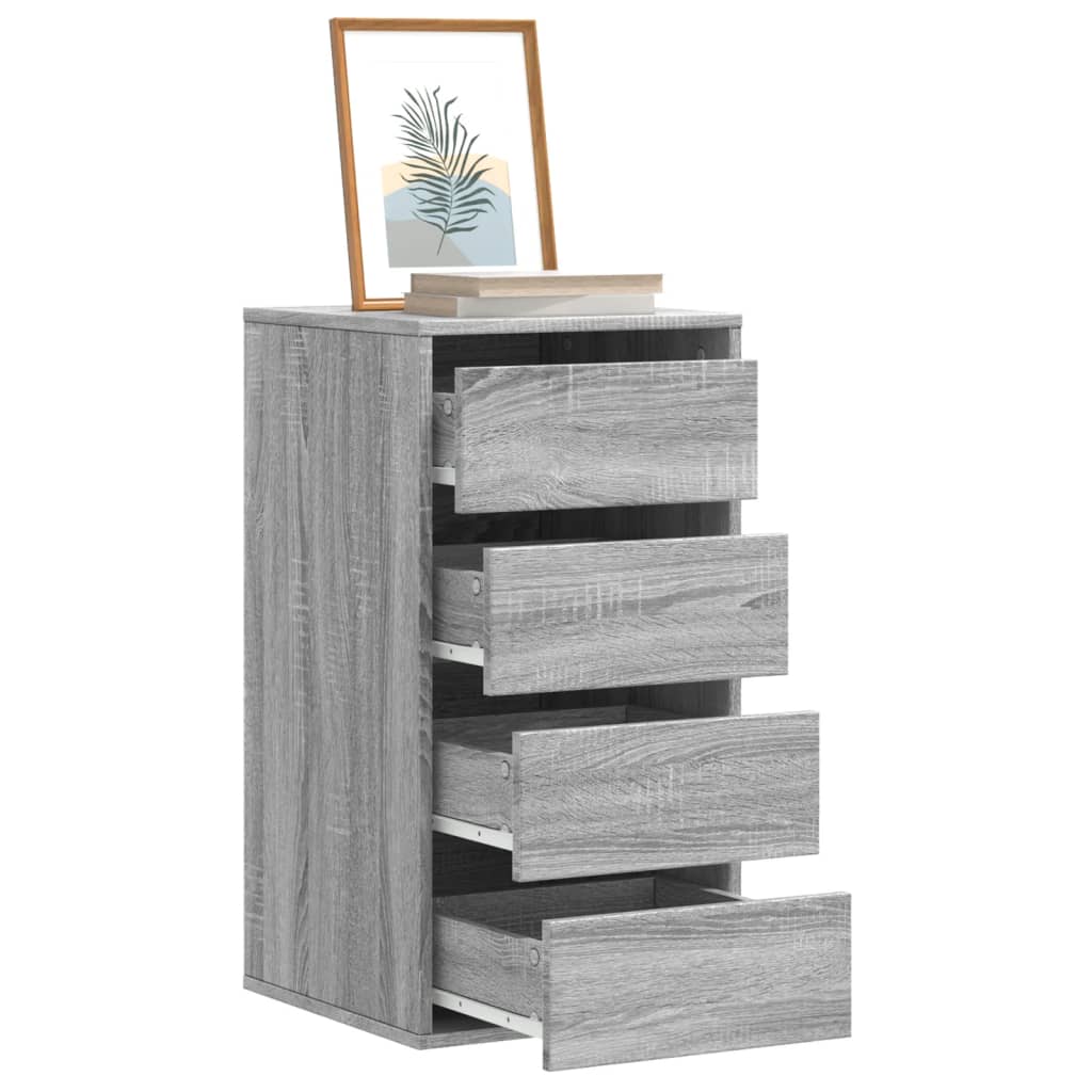 vidaXL Dulap colț cu sertare sonoma gri 40x41x76 cm lemn prelucrat vidaXL Dulap colț cu sertare sonoma gri 40x41x76 cm lemn prelucrat