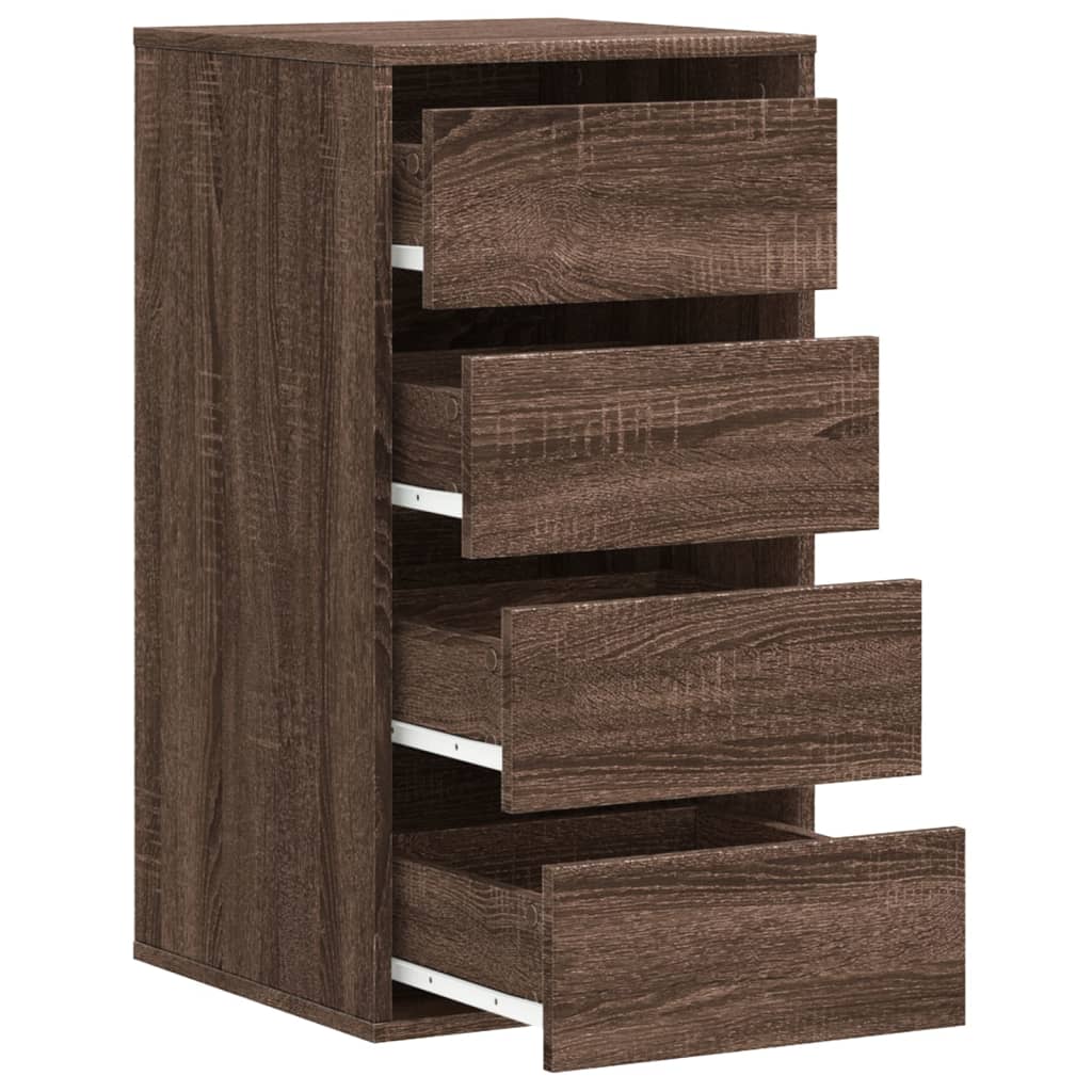 vidaXL Dulap colț cu sertare stejar maro 40x41x76 cm lemn prelucrat vidaXL Dulap colț cu sertare stejar maro 40x41x76 cm lemn prelucrat