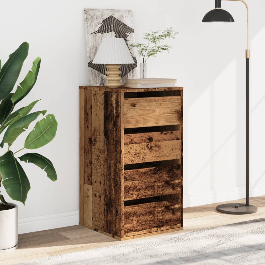 vidaXL Dulap colț cu sertare lemn vechi 40x41x76 cm lemn prelucrat vidaXL Dulap colț cu sertare lemn vechi 40x41x76 cm lemn prelucrat