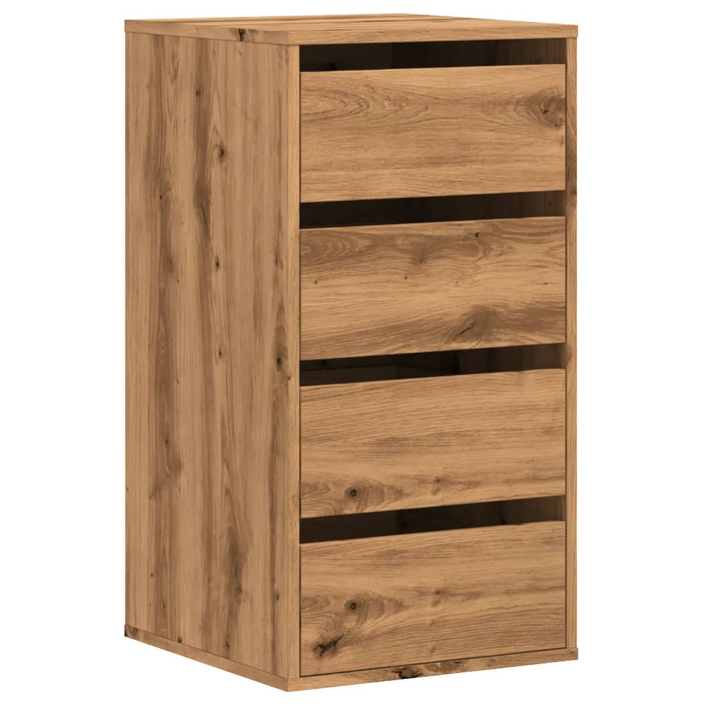 vidaXL Dulap colț sertare stejar artizanal 40x41x76 cm lemn prelucrat vidaXL Dulap colț sertare stejar artizanal 40x41x76 cm lemn prelucrat