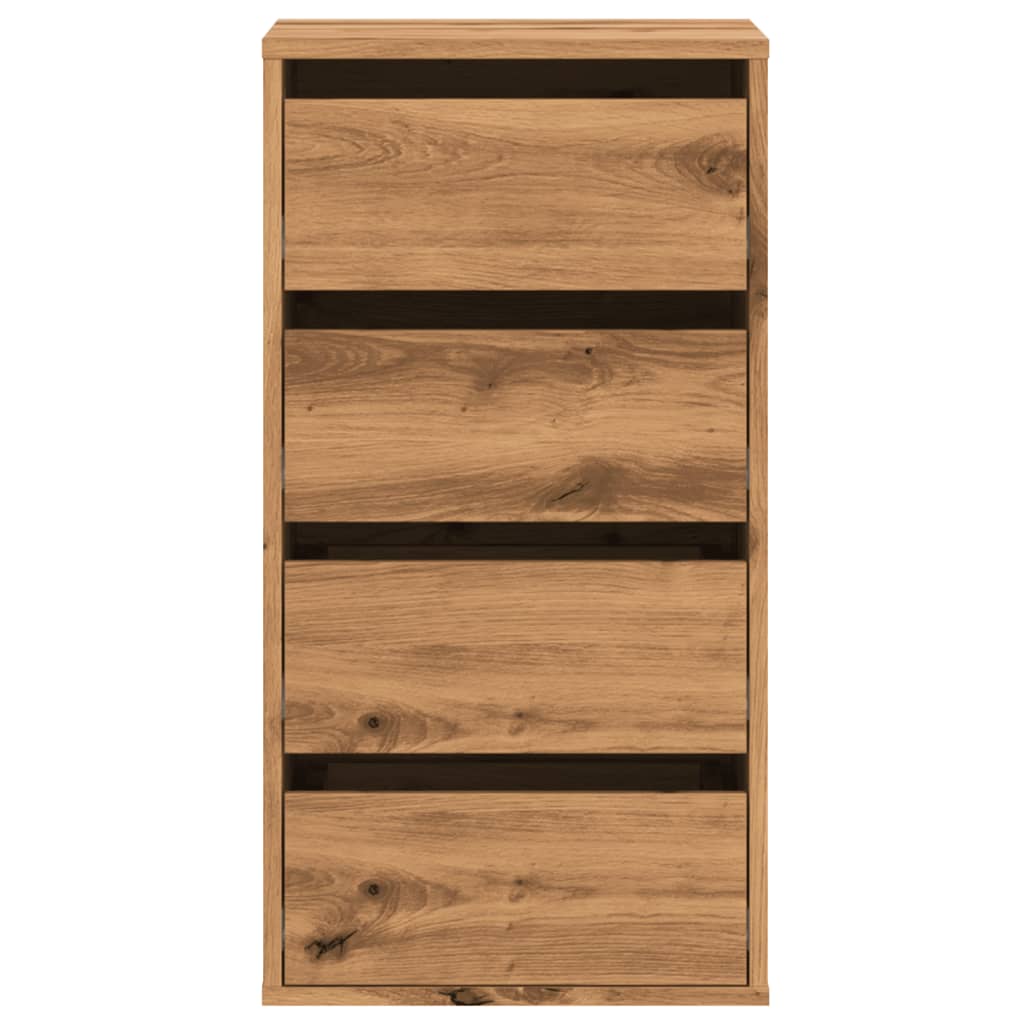 vidaXL Dulap colț sertare stejar artizanal 40x41x76 cm lemn prelucrat vidaXL Dulap colț sertare stejar artizanal 40x41x76 cm lemn prelucrat