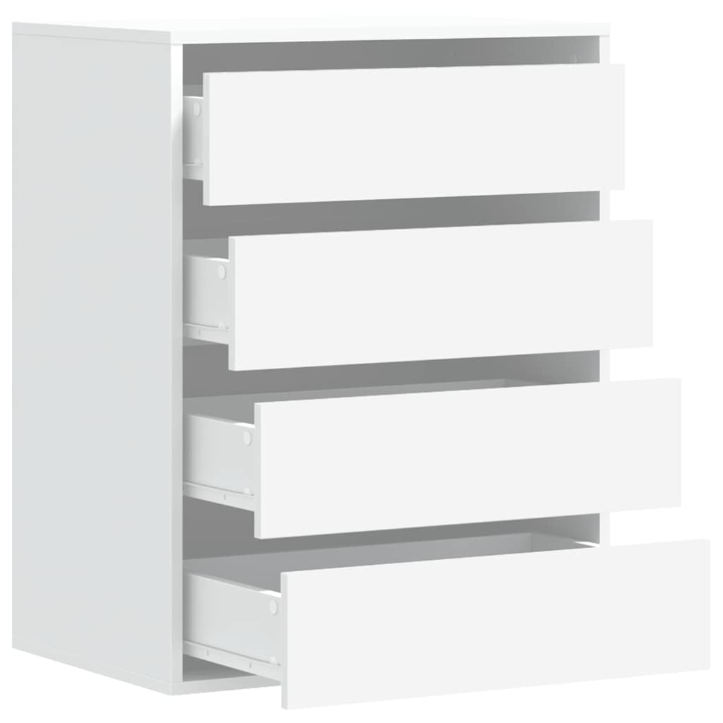 vidaXL Dulap colț cu sertare alb 60x41x76 cm lemn prelucrat vidaXL Dulap colț cu sertare alb 60x41x76 cm lemn prelucrat