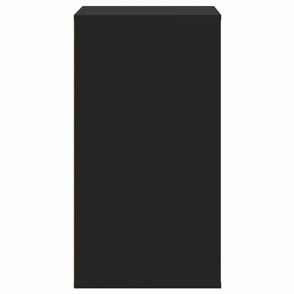 vidaXL Dulap colț cu sertare negru 60x41x76 cm lemn prelucrat