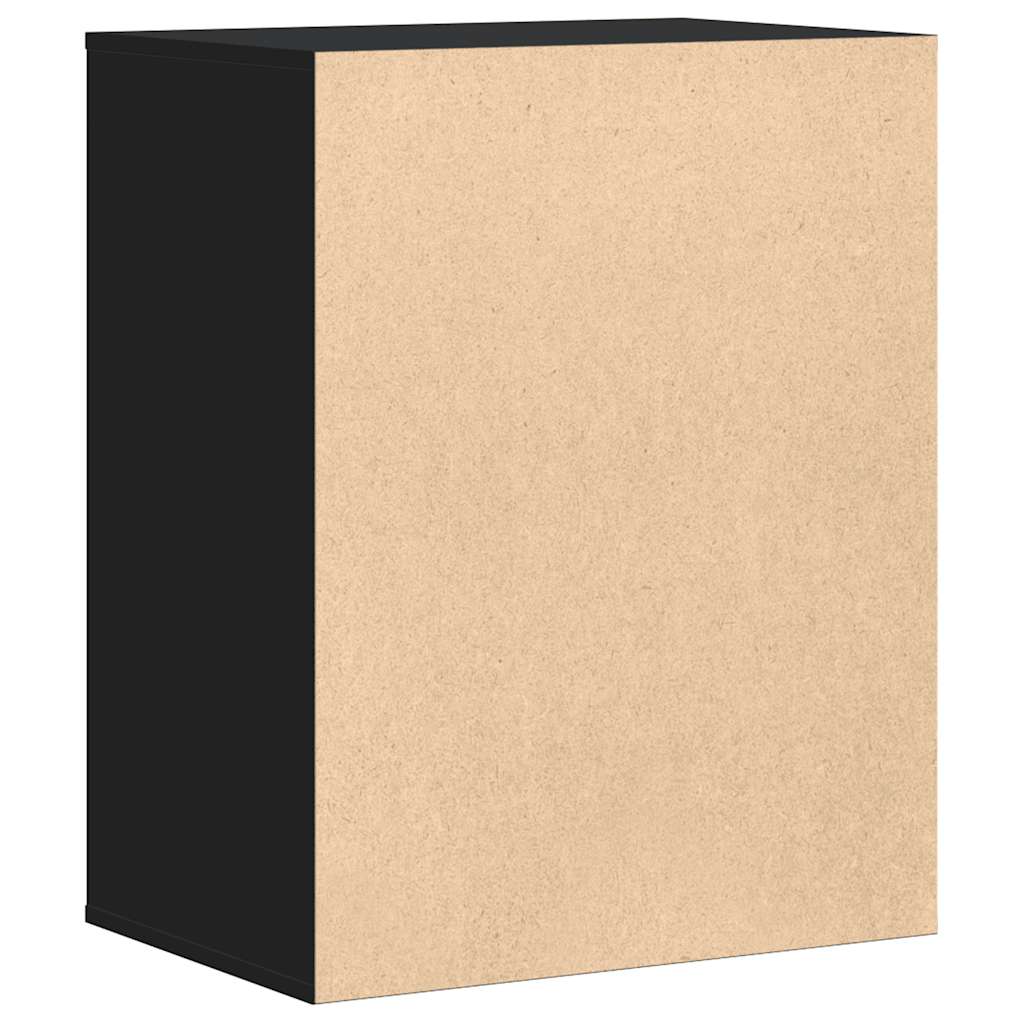 vidaXL Dulap colț cu sertare negru 60x41x76 cm lemn prelucrat