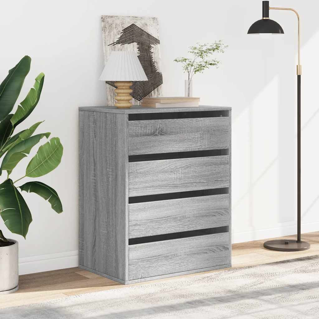 vidaXL Dulap colț cu sertare sonoma gri 60x41x76 cm lemn prelucrat vidaXL Dulap colț cu sertare sonoma gri 60x41x76 cm lemn prelucrat