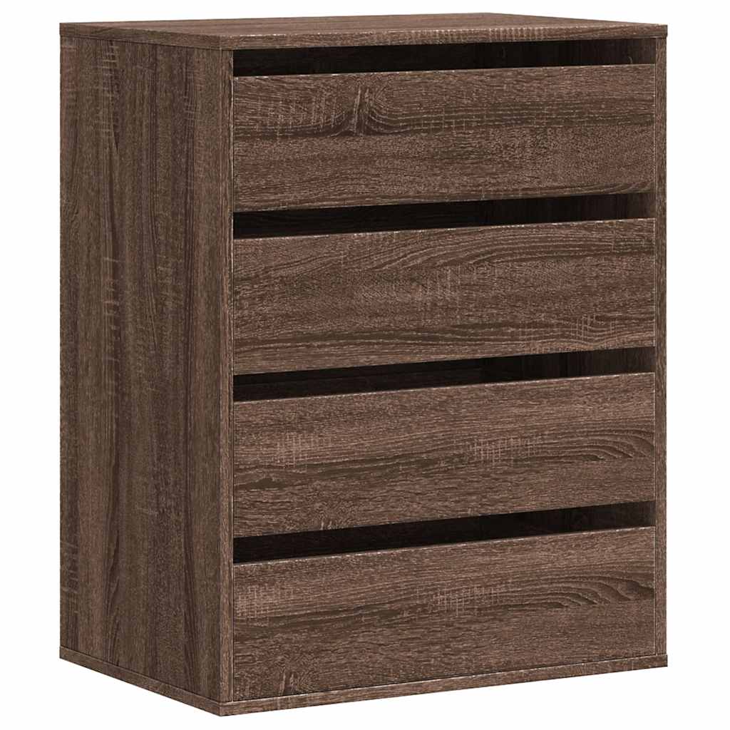 vidaXL Dulap colț cu sertare stejar maro 60x41x76 cm lemn prelucrat vidaXL Dulap colț cu sertare stejar maro 60x41x76 cm lemn prelucrat