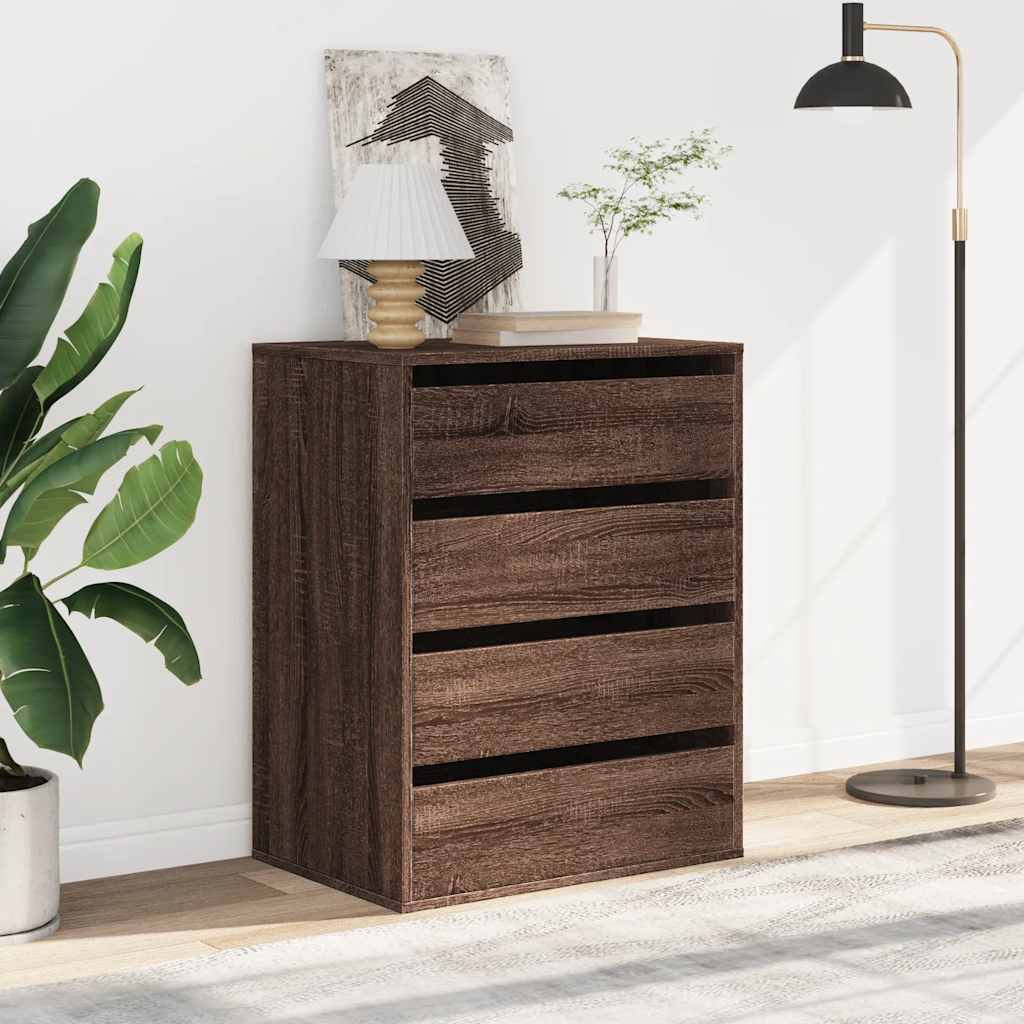 vidaXL Dulap colț cu sertare stejar maro 60x41x76 cm lemn prelucrat vidaXL Dulap colț cu sertare stejar maro 60x41x76 cm lemn prelucrat