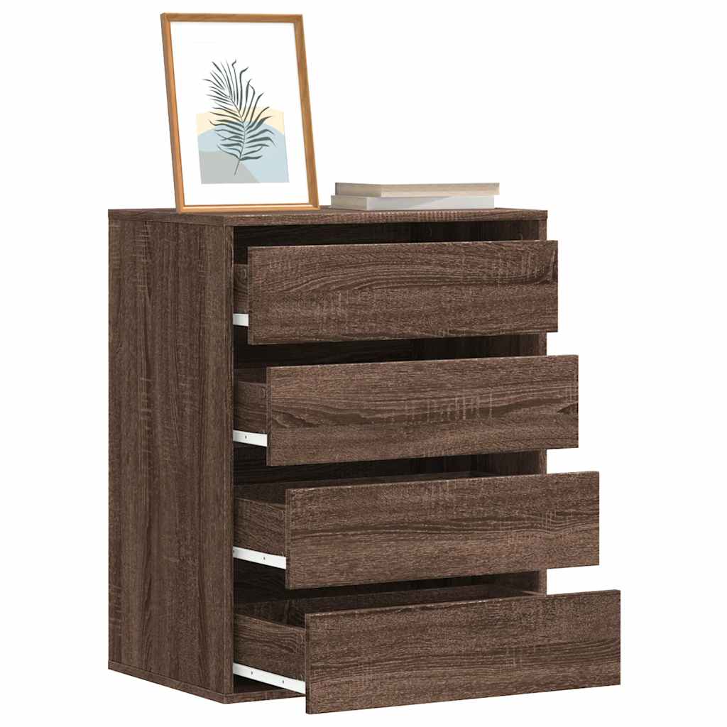 vidaXL Dulap colț cu sertare stejar maro 60x41x76 cm lemn prelucrat vidaXL Dulap colț cu sertare stejar maro 60x41x76 cm lemn prelucrat