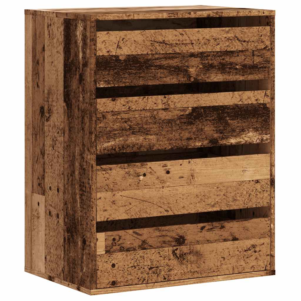 vidaXL Dulap colț cu sertare lemn vechi 60x41x76 cm lemn prelucrat vidaXL Dulap colț cu sertare lemn vechi 60x41x76 cm lemn prelucrat