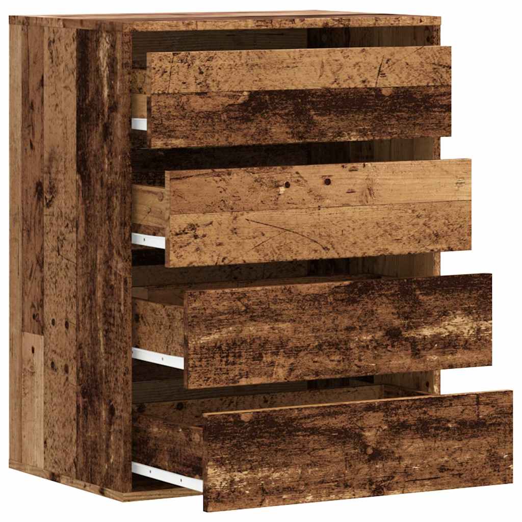 vidaXL Dulap colț cu sertare lemn vechi 60x41x76 cm lemn prelucrat vidaXL Dulap colț cu sertare lemn vechi 60x41x76 cm lemn prelucrat