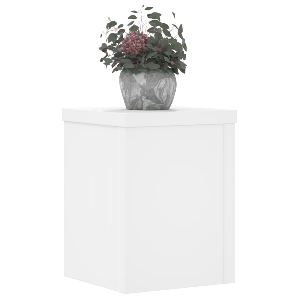 vidaXL Suporturi de plante, 2 buc., alb, 15x15x20 cm, lemn prelucrat vidaXL Suporturi de plante, 2 buc., alb, 15x15x20 cm, lemn prelucrat